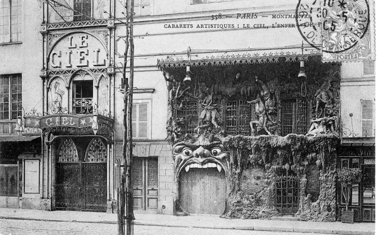 Les cabarets du Ciel et de l'Enfer, en bas du 42 rue Fontaine. Les cabarets du Ciel et de l'Enfer, en bas du 42 rue Fontaine.