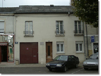 La maison natale, 133 avenue de la Libération au Mans.
