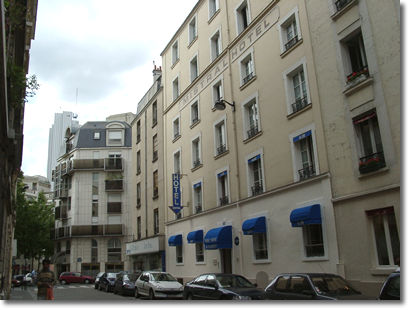 L'hôtel Mistral, 24 rue Cels à Paris.