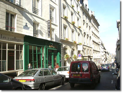 L'hôtel Cluny, 8 rue Victor-Cousin à Paris.