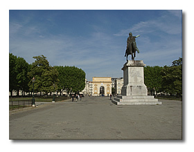 La terrasse du Peyrou.