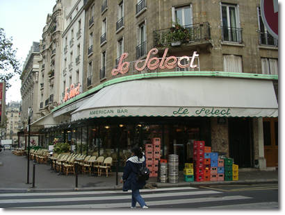 Le Select, 99 boulevard du Montparnasse.