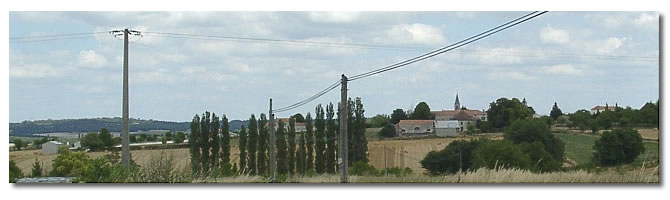 Bellon, le village natal de Pierre Véry, à une dizaine de kilomètres d'Aubeterre.