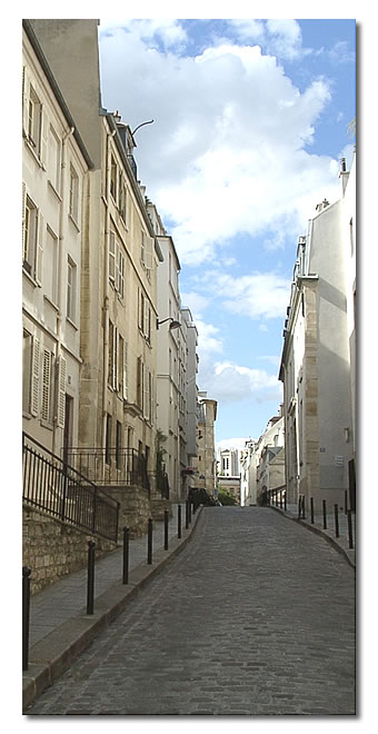 Le bas de la rue Tournefort.