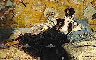 Nina de Callias, tableau de Manet : La Dame aux Éventails. Nina de Callias, tableau de Manet : La Dame aux Éventails.
