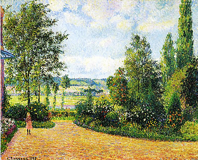 Le jardin des Damps, par Pissarro