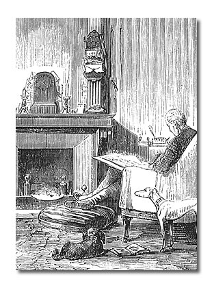 Le cabinet de travail de Lamartine (détail) Le cabinet de travail de Lamartine (détail)