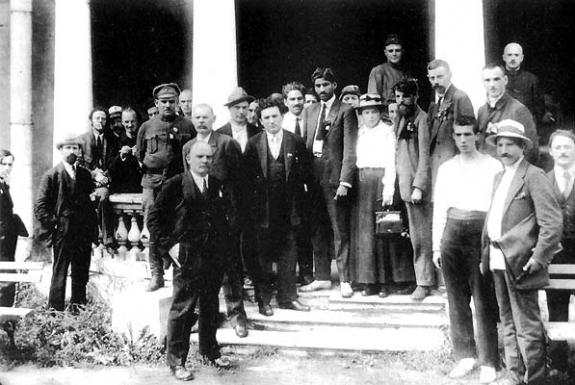 Lénine et Gorki au Palais Tauride, 17 juillet 1920