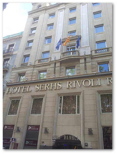 Au 128 La Rambla, l'hôtel Rivoli Rambla, qui était en 1937 un autre siège du POUM Au 128 La Rambla, l'hôtel Rivoli Rambla, qui était en 1937 un autre siège du POUM
