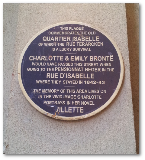 La plaque apposée au bout de la rue Terarken
