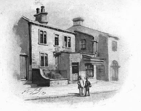 La maison natale, plusieurs années après le séjour des Brontë (source http://www.victorianweb.org/authors/bronte/gallery/7.html) La maison natale, plusieurs années après le séjour des Brontë (source http://www.victorianweb.org/authors/bronte/gallery/7.html)